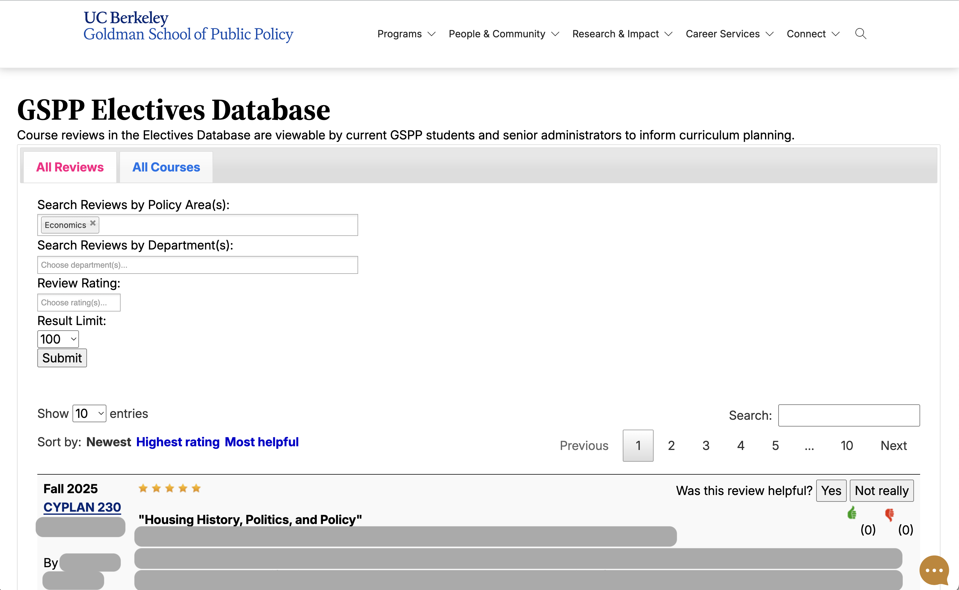 Electives Database Modernization